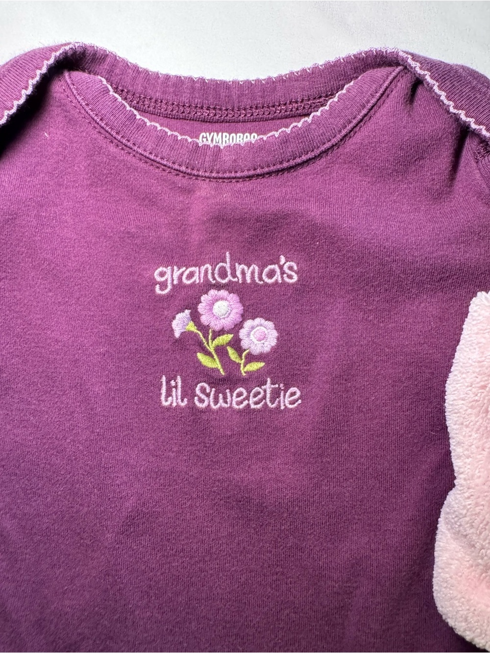 Carters ‘Grandma's Little Sweetie' Bodysuit/Pink Hooded Jacket Set/Diaper Cover - Picture 2 of 9
